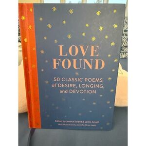 GIFT 🎁 READY Love Found Poetry Book - Blue and Orange Cover, Luxurious Hardcover